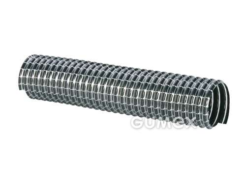 SUPERFLEX PVC 372, 25/31mm, 1,7bar/-0,2bar, PVC, Stahlspirale+Synthetikgarn, -5°C/+80°C, grau, 
